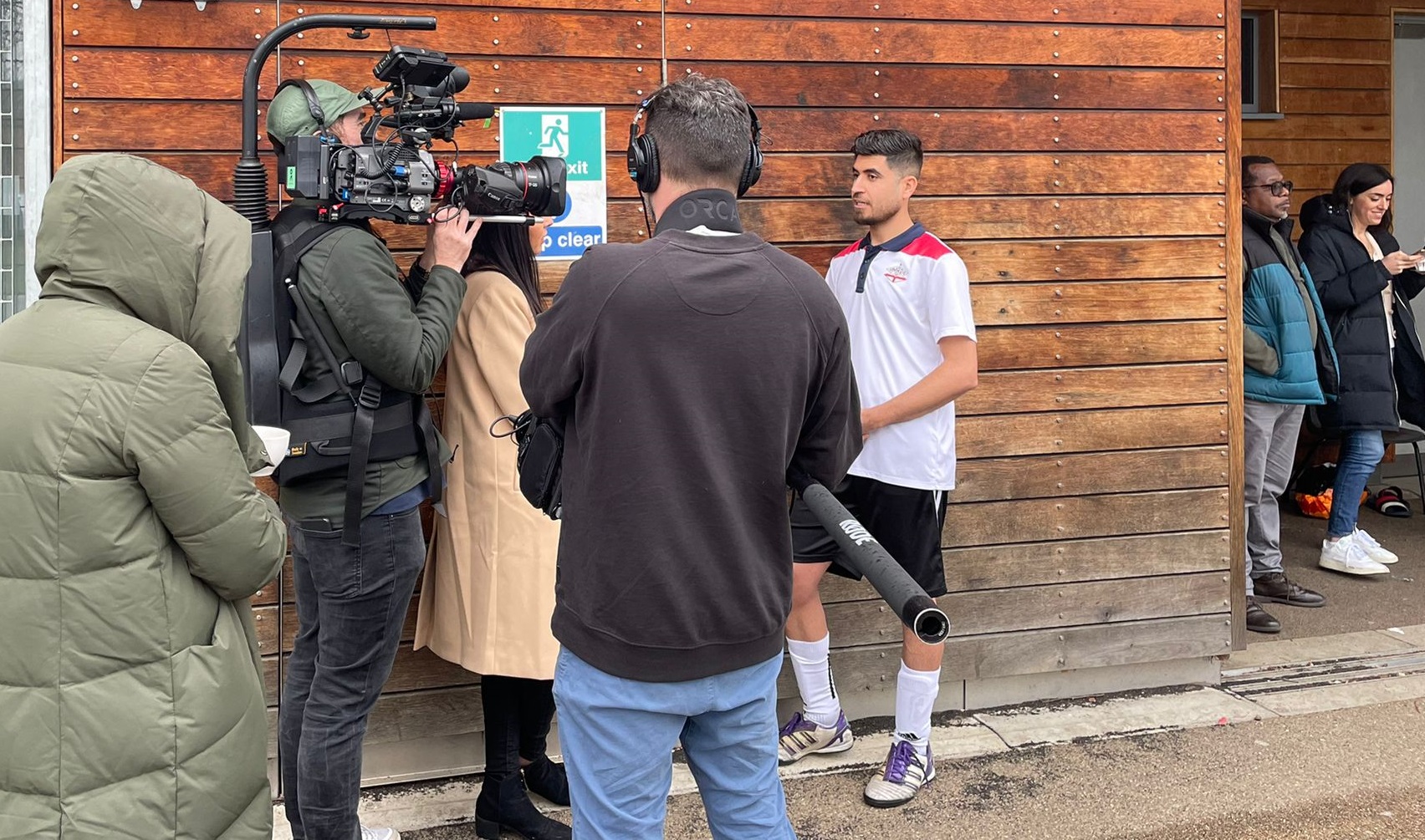 BBC filming Football Focus - BBC filming Football Focus with Kazem at U-Mix on 16th March 2022