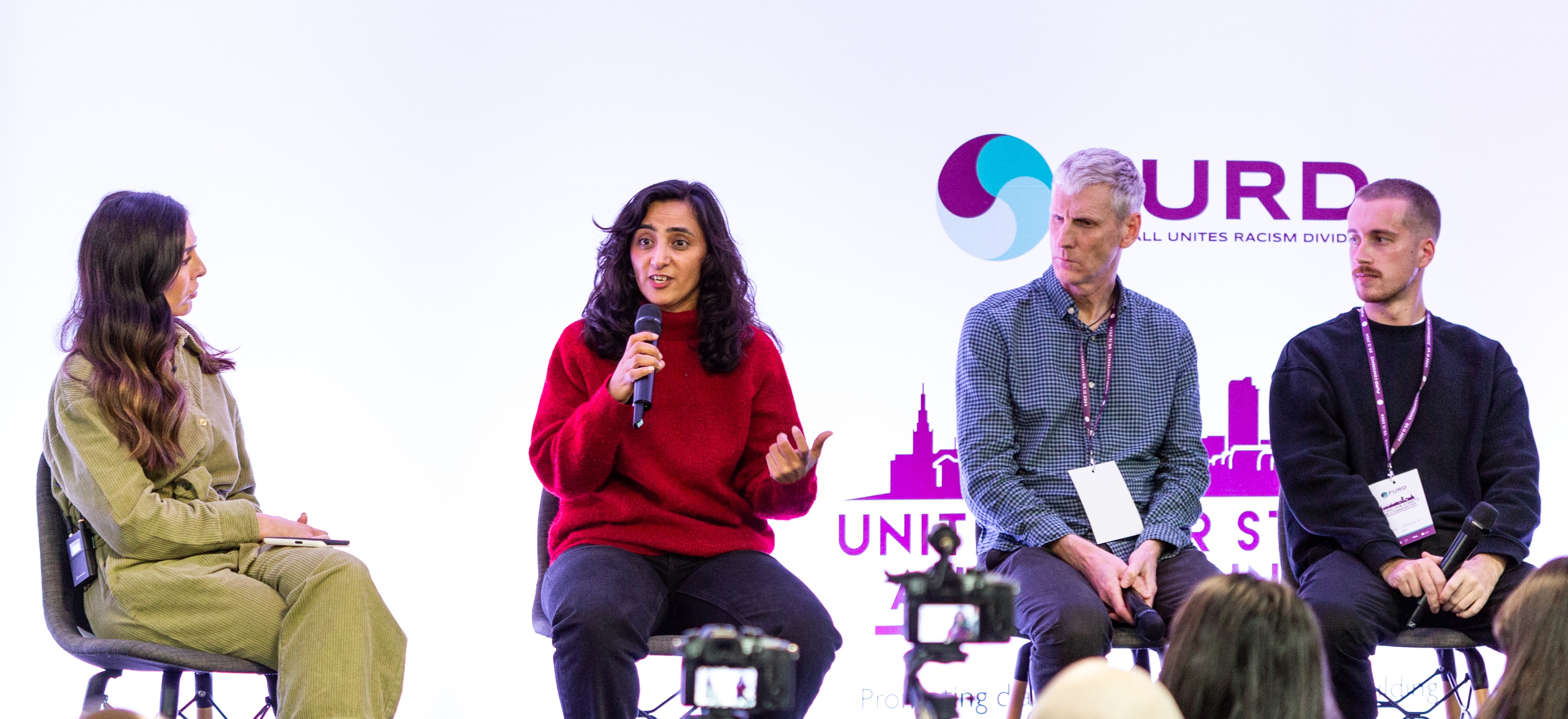 Khalida Popal speaking at FURD's conference Dec 2024