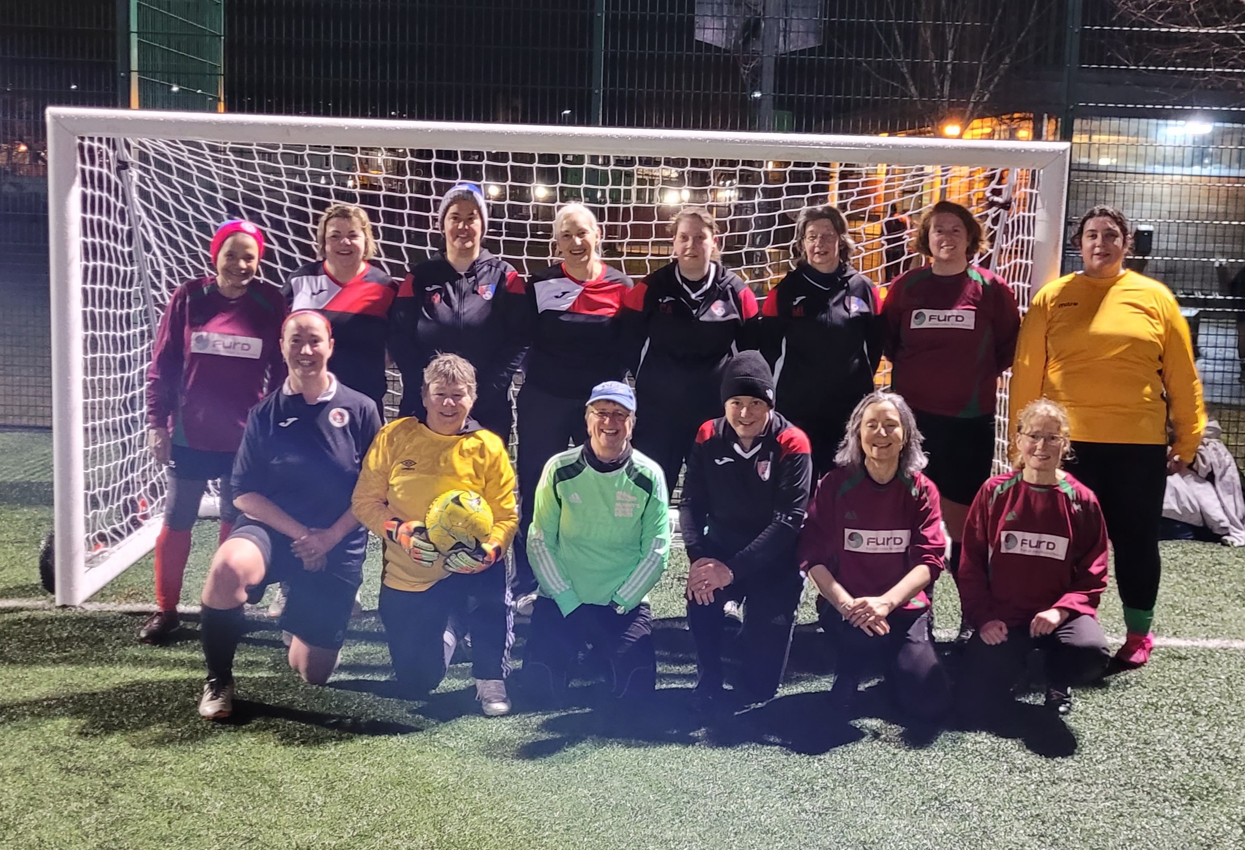 FURD and Sheffield Striders at a walking football friendly March 2022