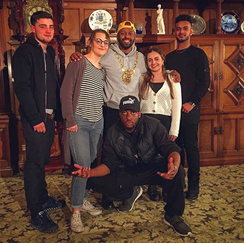 Hive young writers with Lord Mayor Magid Magid