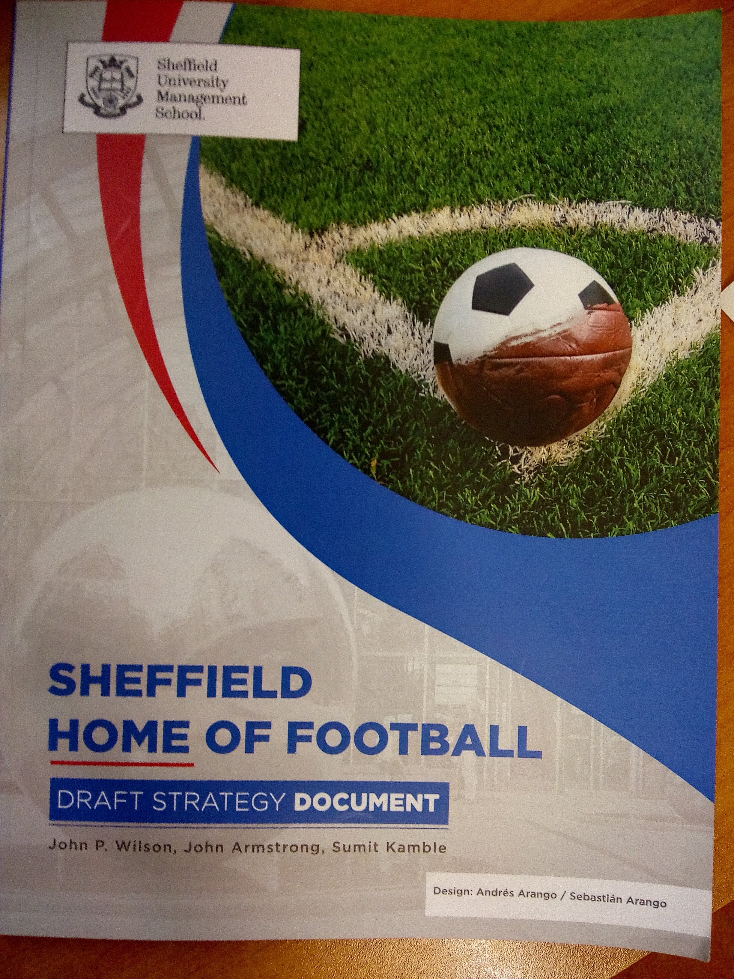 Sheffield Home of Football Draft Strategy Document - Front cover