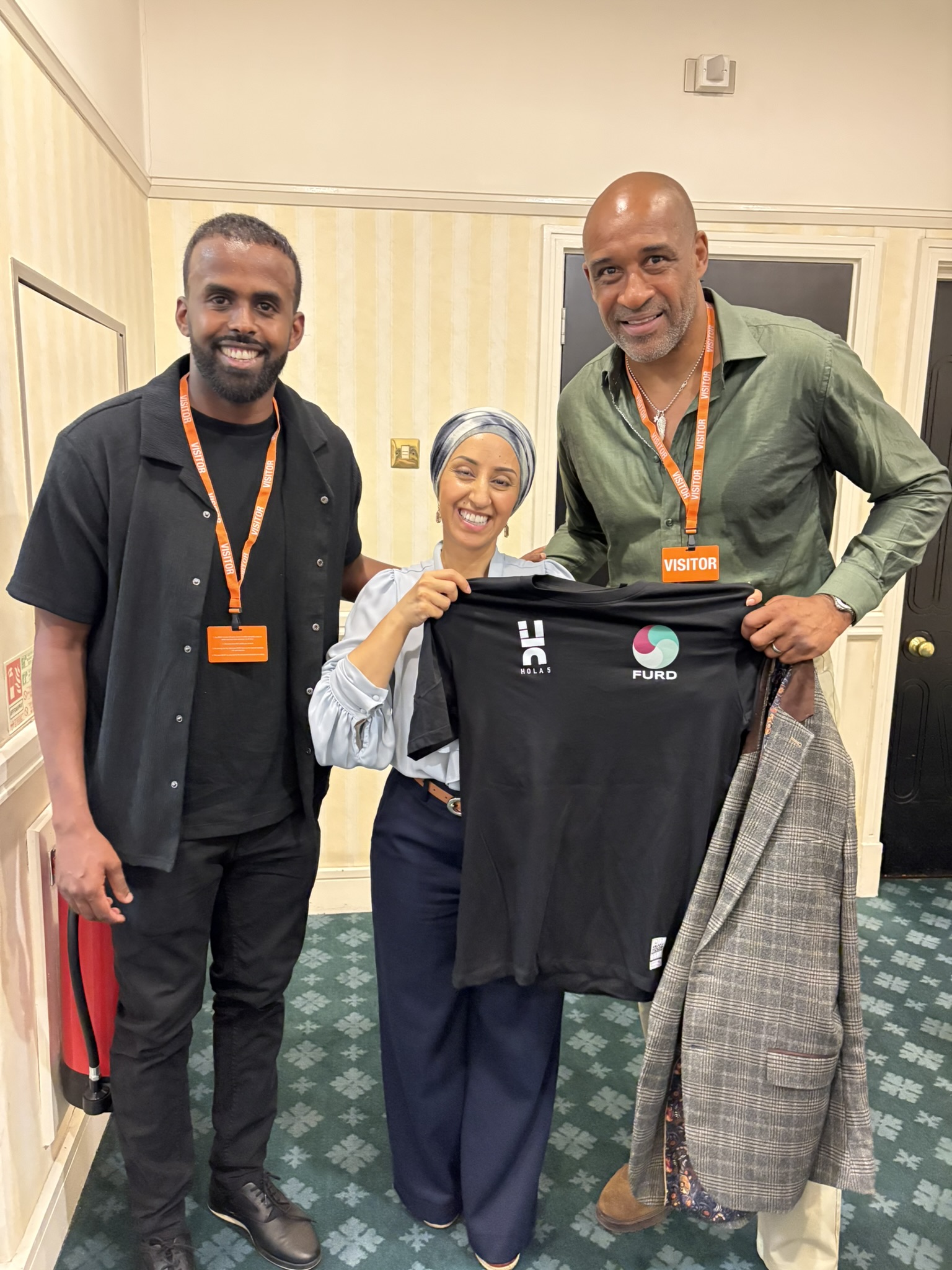 Mukhtar Mohamed, Abtisam Mohamed and Brian Deane