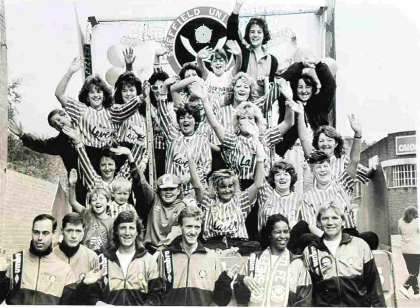 Michele Suleman working for Sheffield United Football in the Community c. 1988/9