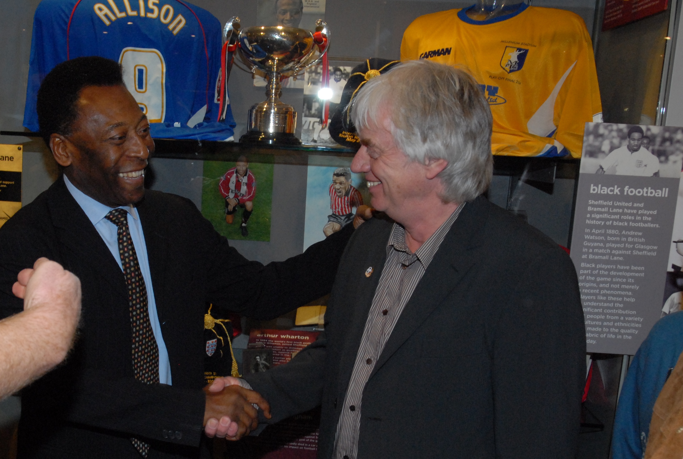 Pele with FURD coordinator Howard Holmes