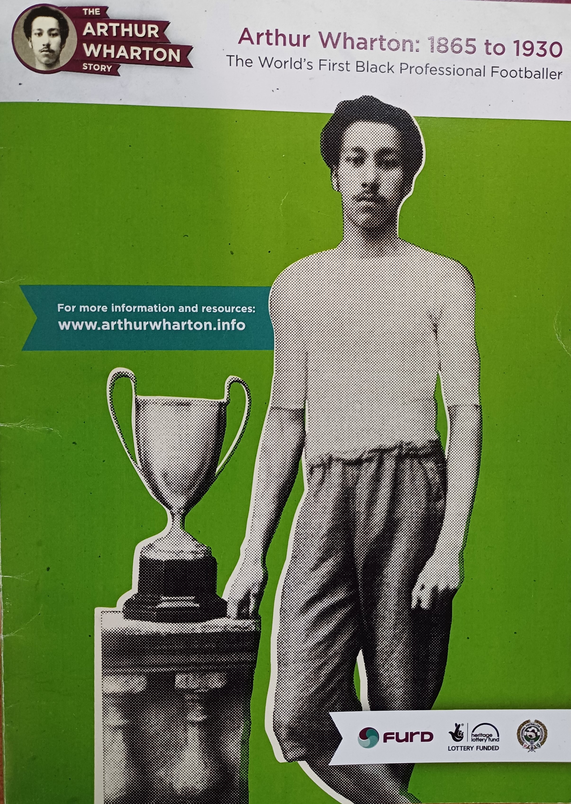 The Arthur Wharton Story booklet cover - The Arthur Wharton Story booklet cover
