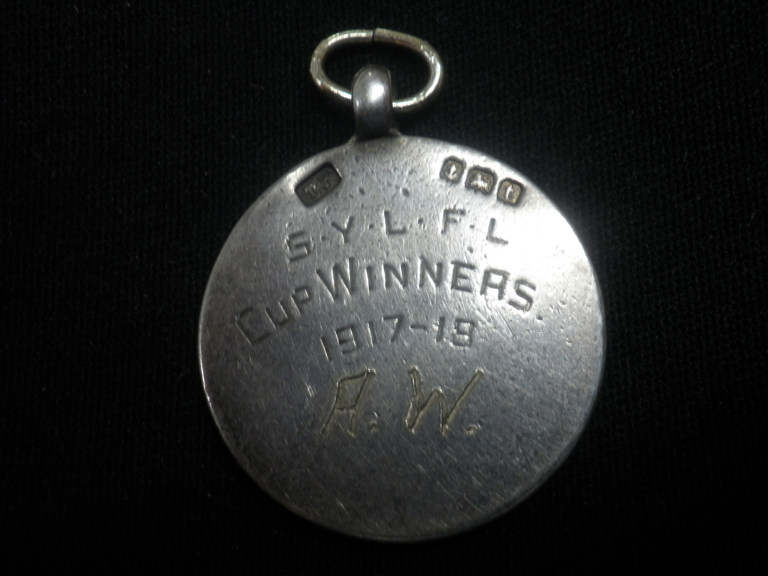 SYLFL Winners medal 1918 - South Yorkshire Ladies Football League winners medal 1918 won by Alice Wardle