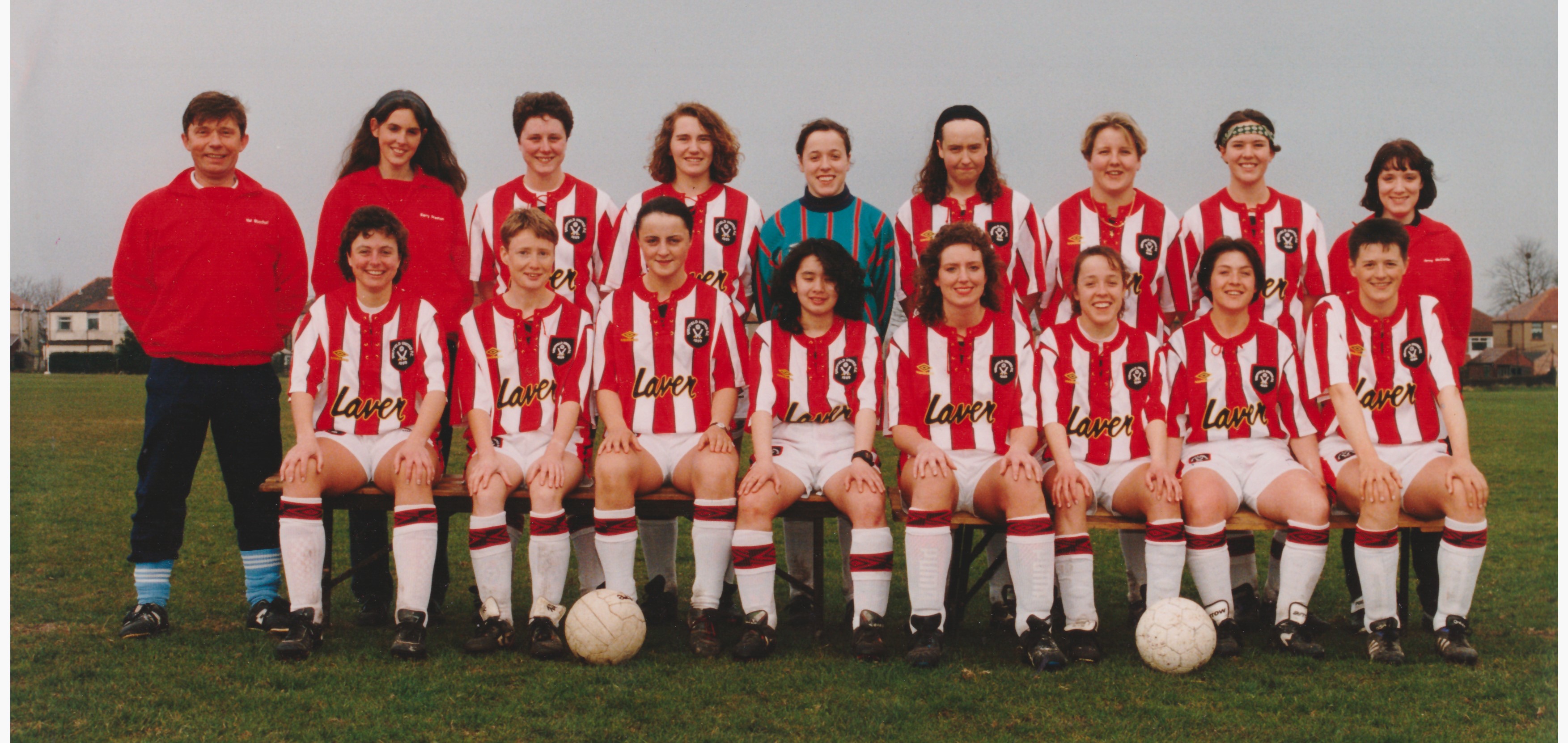 Sheffield Hallam United, c1993-1996. - Sheffield Hallam United, c1993-1996, probably taken at Norton. Scanned from Ruth's photo but can't remember who took it.