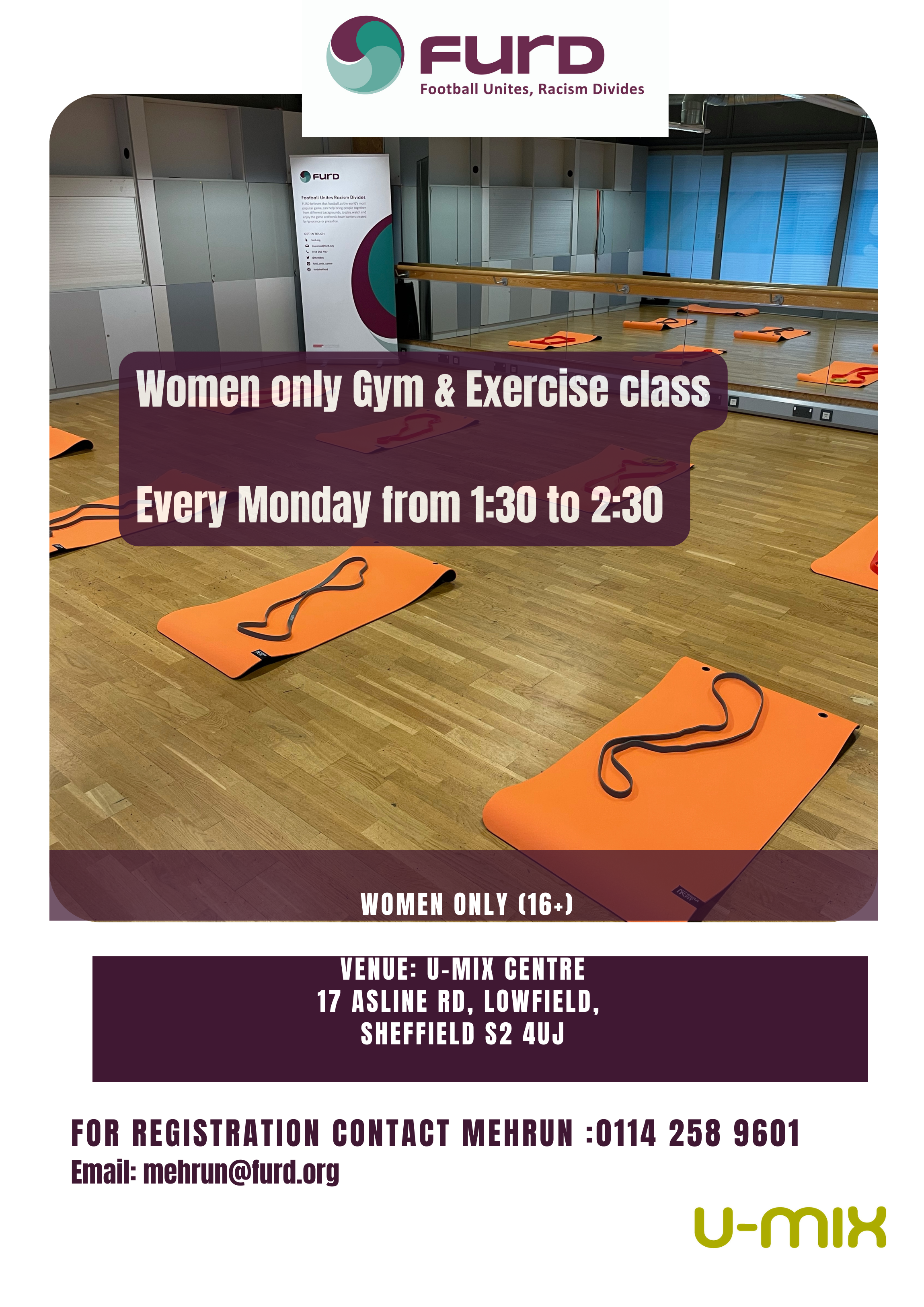 Women only gym and exercise class Jan 2023