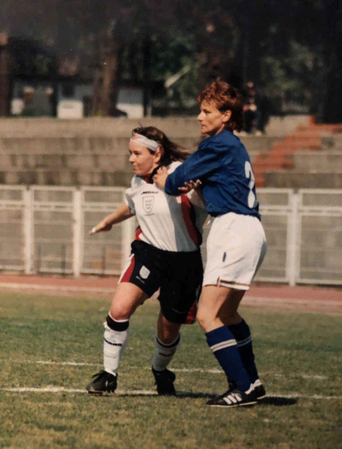 Joanne Broadhurst playing for England - Joanne Broadhurst playing for England